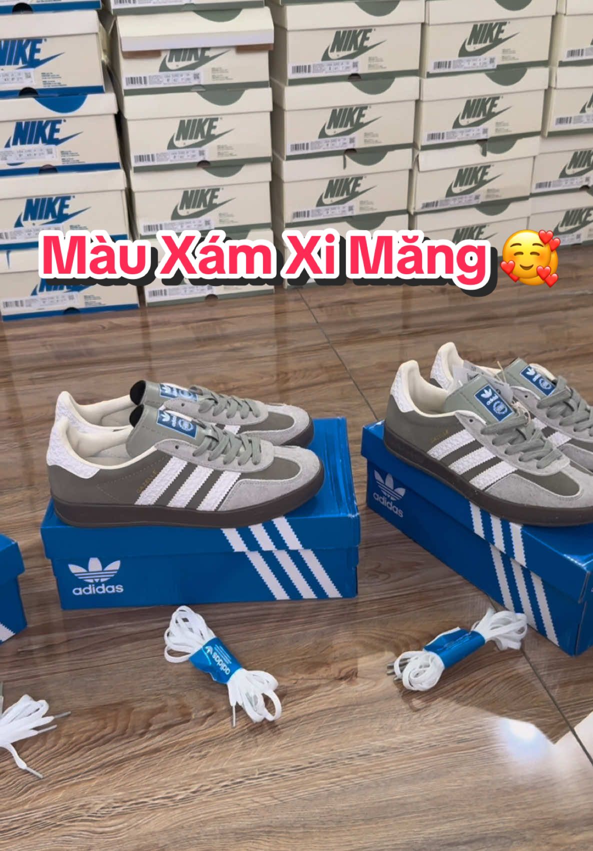 Màu xám xi măng cực đẹpp #sneakercaocap #phuongmanhsneaker #giaysamba #sambado #gazelle #giaygazelle 