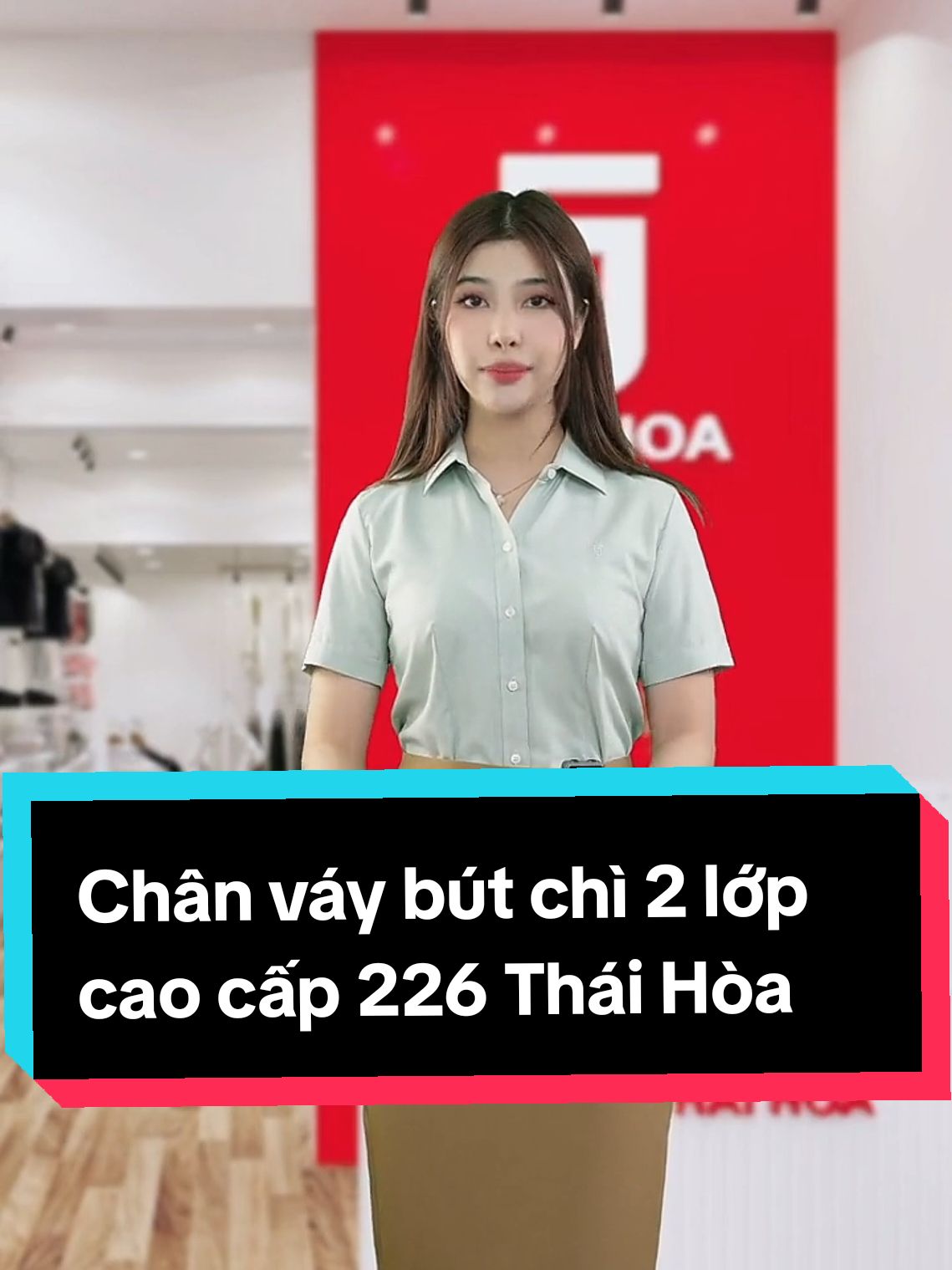 Chân váy bút chì 2 lớp cao cấp 226 Thái Hòa #thaihoajsc #thoitrangthaihoa #aosomi #chanvay #vaynu #sale #tiktokshopvn