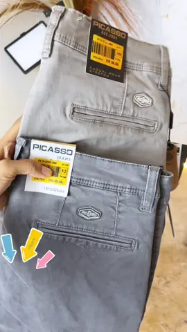 Celana chinos picasso original ,, kualitas bahan dan jahitan ok bgt ga usah ragu .. yuk yg mau co skrg d keranjang kuning #celanakatun #celanachinos #picasso 