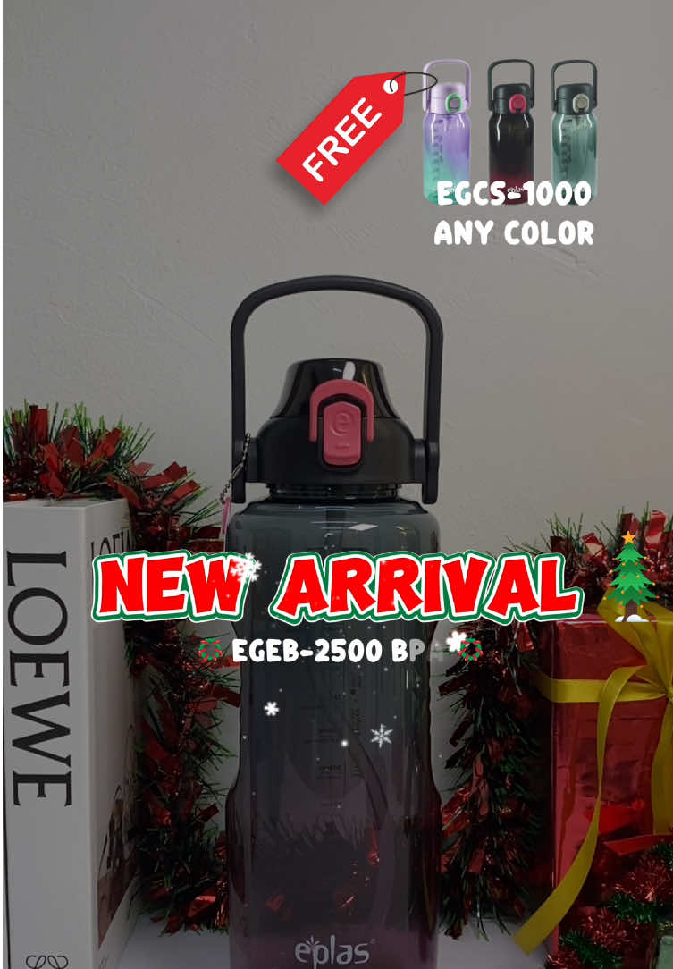 New Arrival ‼️✨BUY ONE GET ONE✨ Beli EGEB-2000 atau EGEB-2500 GRATIS EGCS-1000🤩😍  Pilih warna Favorit kamu sekarang 🩷🩵🩶  #eplasindonesia #eplas #botolminum #tritan #bpafree #waterbottle #tritanbottle #buyonegetone 