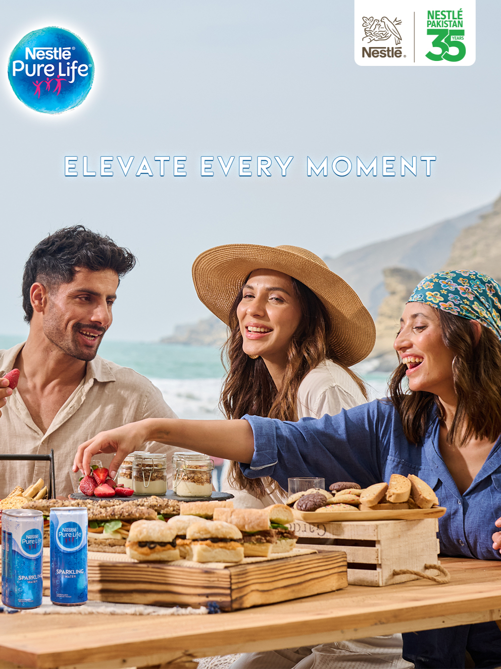 Try the new Nestlé Pure Life Sparkling Water to uplift your experience - anywhere, any time. #ElevateEveryMoment #NestléPureLife #SparklingWater