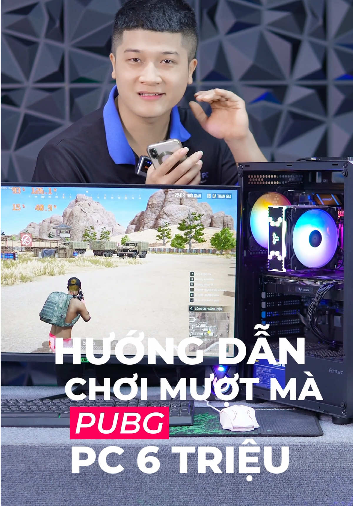 Cách chơi PUBG mượt trên bộ PC 6 triệu #maytinhchoigame #pcchoigame #pcgaming #maytinhhaiphong #maytinhhanoi #maytinhhcm #maytinhquangninh #maytinhdohoa #duytripc #maytinh10trieu #maytinh15trieu #maytinh20trieu #doangiapccungduytripc