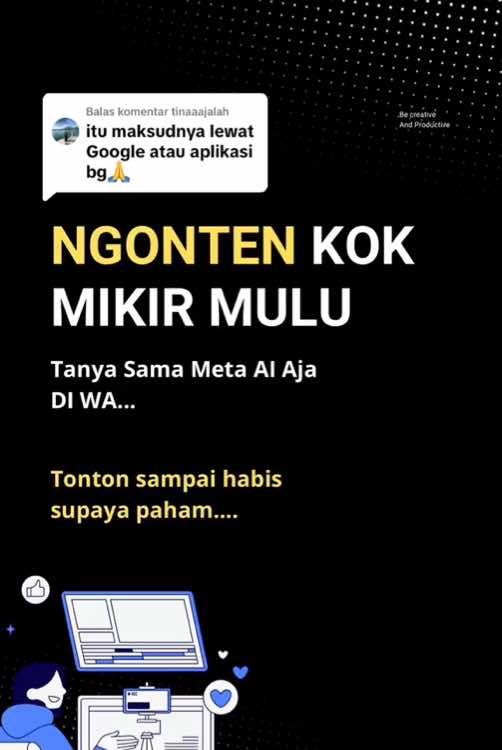 Membalas @tinaaajalah nih kak dari pada pusing cara lewat ChatGPT, mending langsung lewat wawa aja👍🏻 #ai #metaai #lebihmudah #idekonten #fyp 