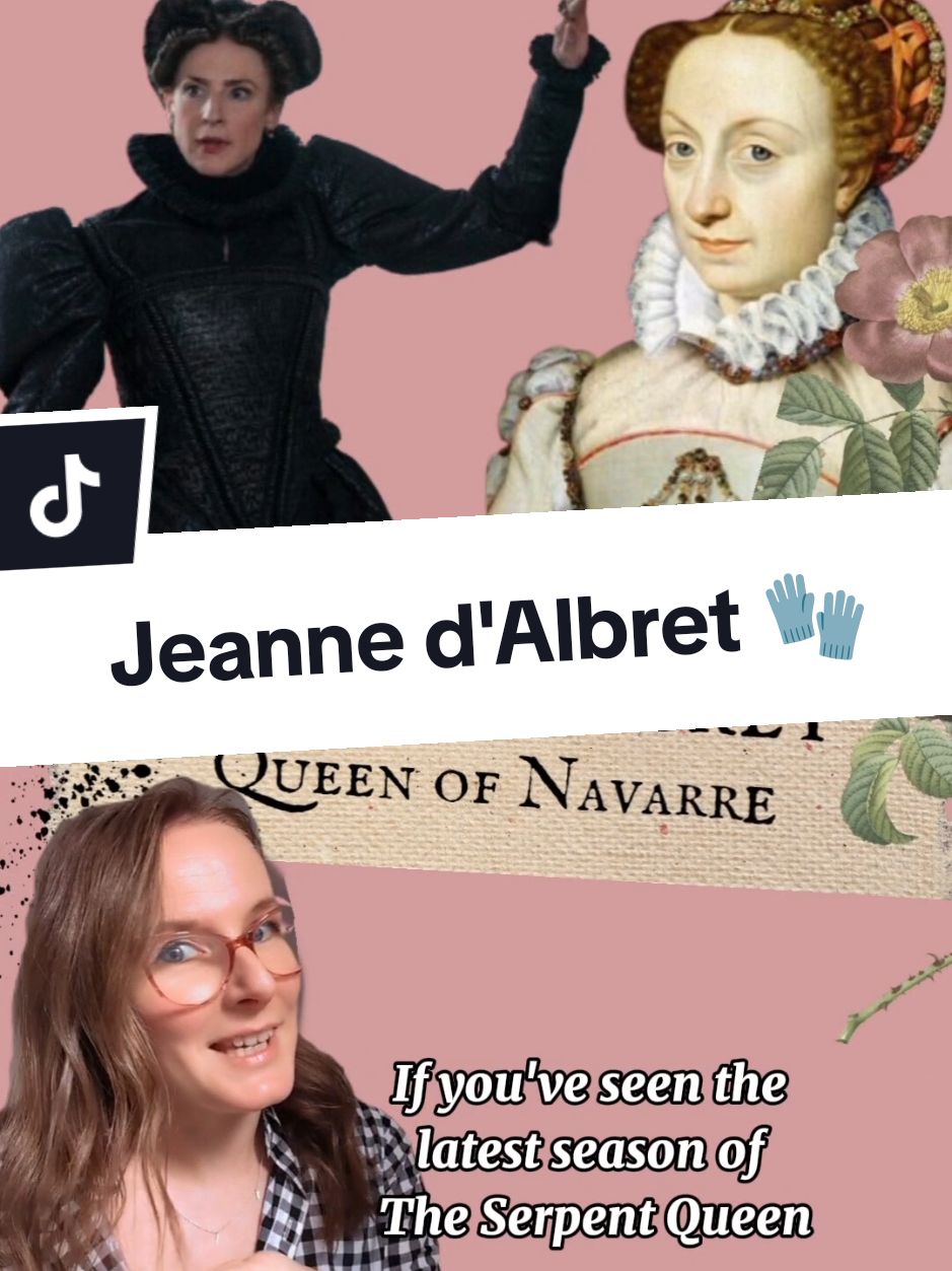 The daughter of the thoroughly modern Marguerite d'Angouleme/Navarre and the mother of King Henri IV, Jeanne was a stubborn pair of stockings for sure. She wrote up legal documents to have her first marriage binned off when she was just 12! ✨🧤 #womenshistory #frenchhistory #learnwithtiktok #jeannedalbret #historytok #16thcenturywomen 