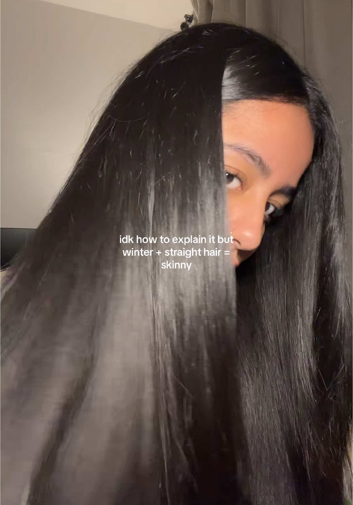 Straight hair hits different in cold weather 🫡 #straighthair #hairstraightening #hairstraightener #babyliss #silkyhair #hairstyles #hairtok #healthyhair #blackhair @babyliss 