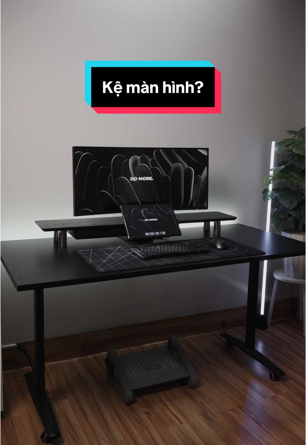 Kệ màn hình cho góc setup tone đen mới #banlamviec #desksetup #decor #LearnOnTikTok #nghiensetup #deskaccessories  