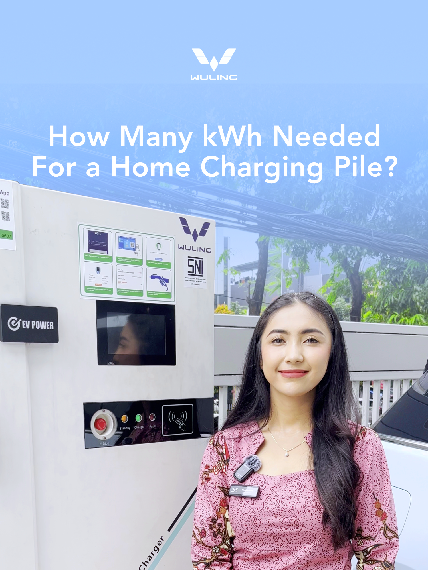 Untuk pemasangan charging pile ini gratis loh setiap pembelian Wuling EV! Jadi tunggu apa lagi? Yuk tanyakan hal yang lainnya seputar Wuling EV di kolom komentar! #DriveForABetterLife #DriveForAGreenLife #WulingMotors #WulingEV #WulingFestivEVMoments