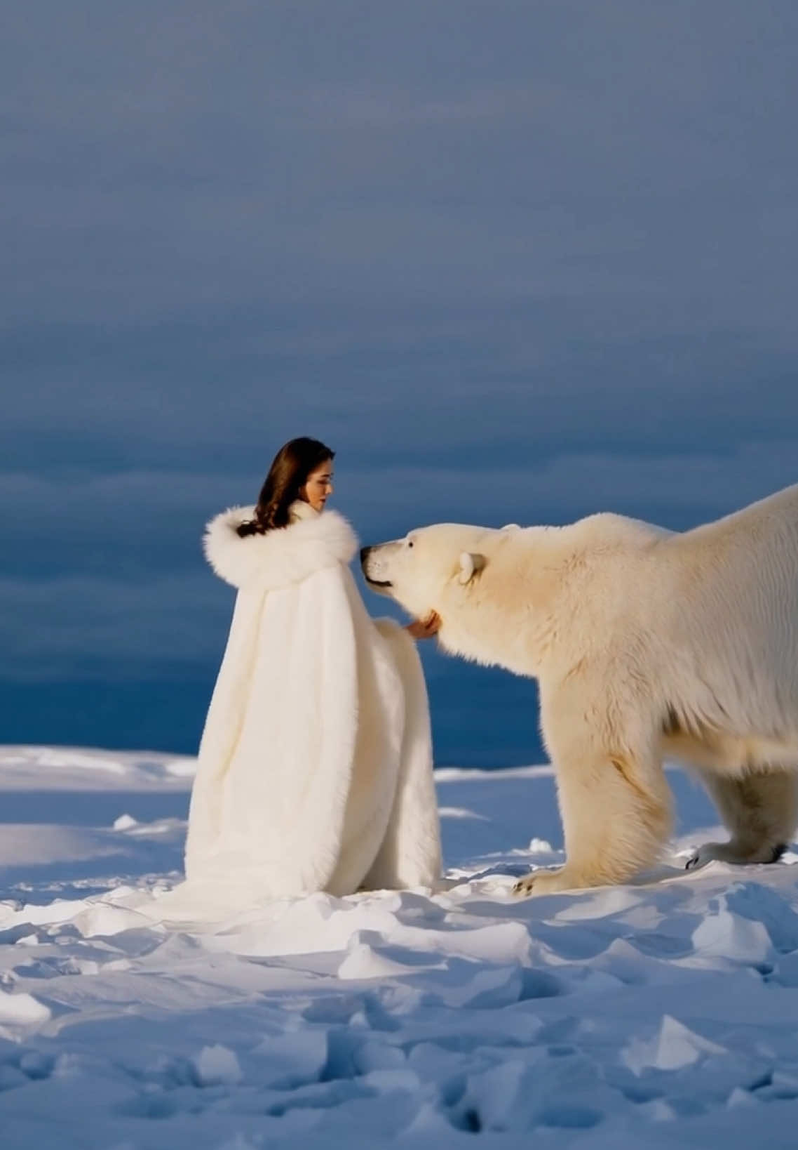 How many would want to be a polarbear for a day 🐻 #bear #polarbear #antarctica #ice #icequeen 