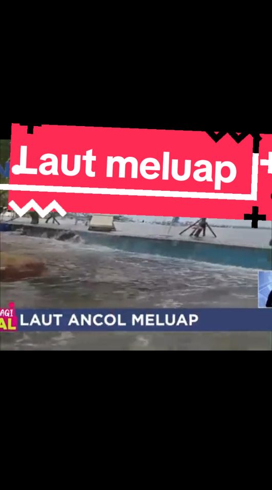 Ancol banjir rob, air meluap #ancol #jakarta #banjir #airlaut 