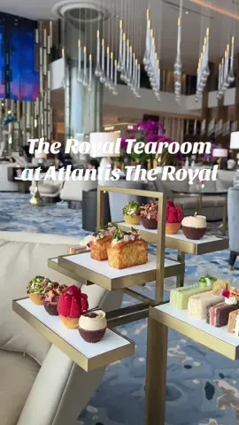 📍 The Royal Tearoom with Christophe Devoille at Atlantis The Royal 🫖☕️🧁🇦🇪 The most sophisticated tearoom experience I’ve ever had! Embark on a journey of indulgence with the Signature Afternoon Tea. Indulge in a delightful assortment of sandwiches, classic desserts, and an extensive array of cakes and pastries. Complementing this exquisite spread is their exclusive signature tea blend, coffees, hot chocolate and many more beverages which are unlimited!  AED 560pp (£120) @Visit Dubai @Atlantis Dubai #dubai #atlantistheroyal #afternoontea #dubaifoodie #dubairestaurants #fyp 