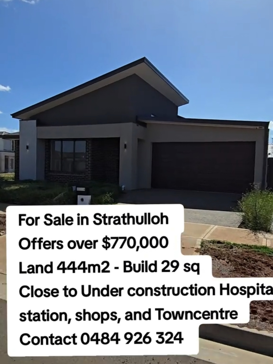 👌 Just Wow 👌 If u got $45k saved, this brand new home can be yours. $10k first home buyer grant if you are eligible.  Investors can use an equity on their existing properties to buy without even using their own cash if they are eligible.  Contact us to  if you want to make this yours. Ring Ring 📞  #houseoftiktok #melbourne #australia #strathtulloh #melton #hospital #lawyer #propertylawyer #conveyancer #buyeragent #buyersadvocate #victoria #Home #buyhome #buyland #nomination #privatesale #auction #property #investmentproperty #firsthomebuyer #dreamhome #sydney #perthpunjabi #adelaide #brisbane #darwin #darwinpunjabi #perthpind #sydneypind #blacktown #toorak #kew #heidelberg #clyde #officer #cranbournewale #sandhu #sidhu #buyproperty #firsthomebuyer #rental investment #propertyflipper #propertydeveloper #itboss #technician #construction #underconstruction #stampduty #howtobuyahome #westernsuburbsnorthernsuburbs #punjabi #tarneit #tarneitpind #craigieburnwale #craigieburnpunjabicommunity #craigieburn 