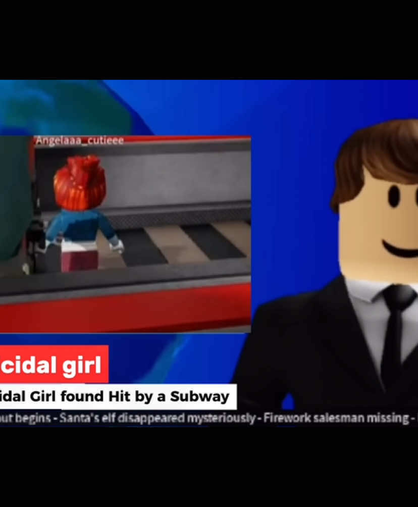 BreakNews: A suicidal girl was found dead this morning after being hit by a subway. She was also recorded by a passerby who took this opportunity to film her instead of trying to save her... #robloxtragedy #robloxnewsreporter #Robloxnews 