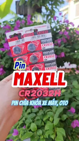Pin Maxell CR2032 thay thế cho khóa xe máy, oto #pin #cr2032 #pincucao #pinkhoaxe 