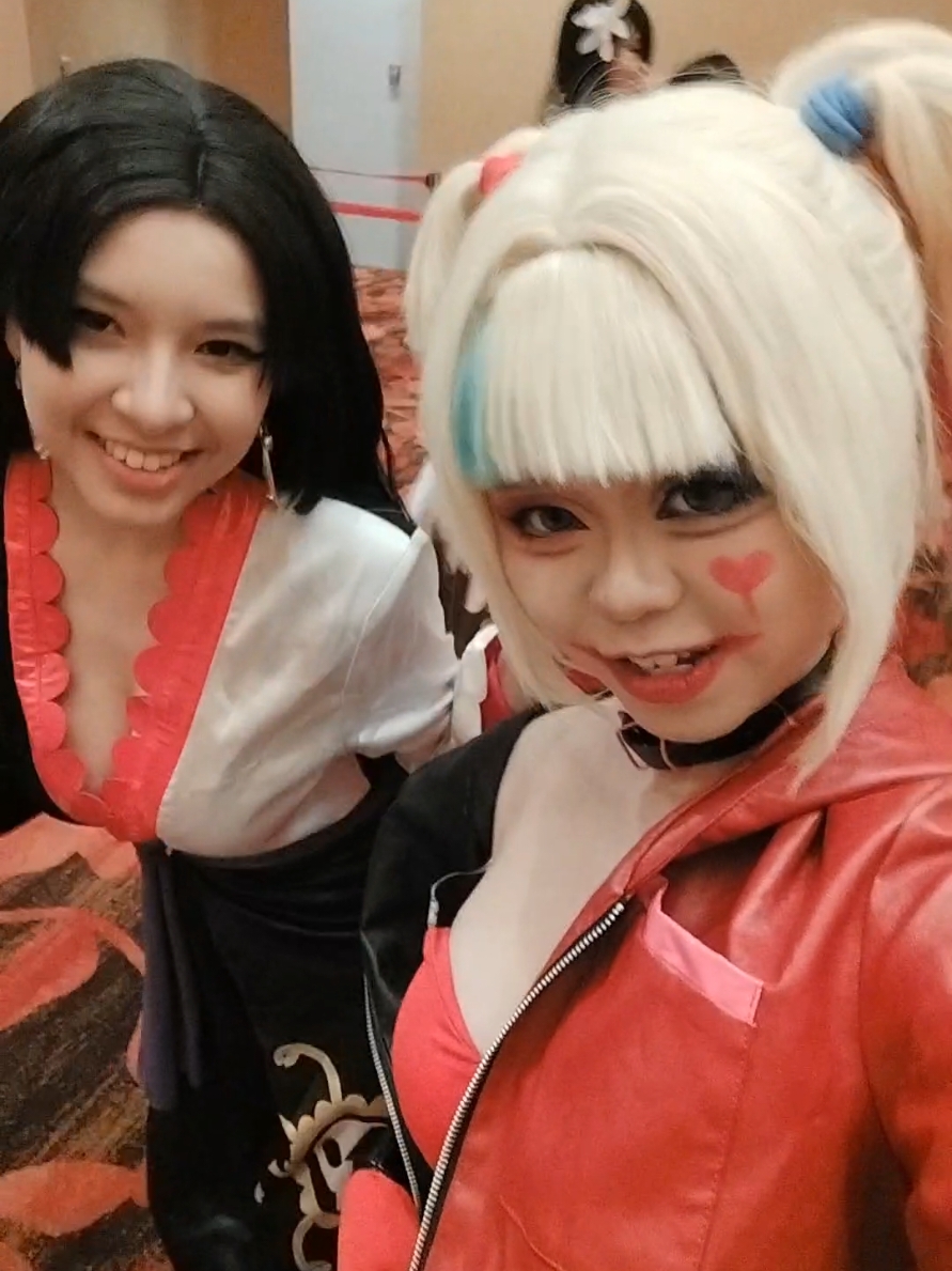 My bestie💗 our cosplays might not be matching but your remaining braincell is @Roberta( ͡° ͜ʖ ͡° )  #cosplay #cosplayers #harleyquinn #harleyquinncosplay #animecosplay #boahancockcosplay #onepiece #onepiececosplay