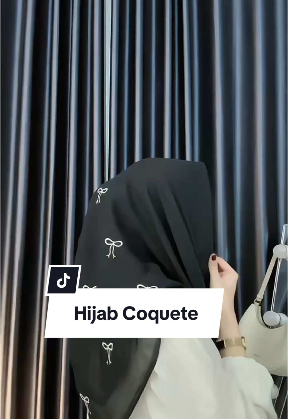 Minimal kalian punya 1 hijab pita ini di lemari kalian sih 😍 #hijab #hijabparis #coquette 