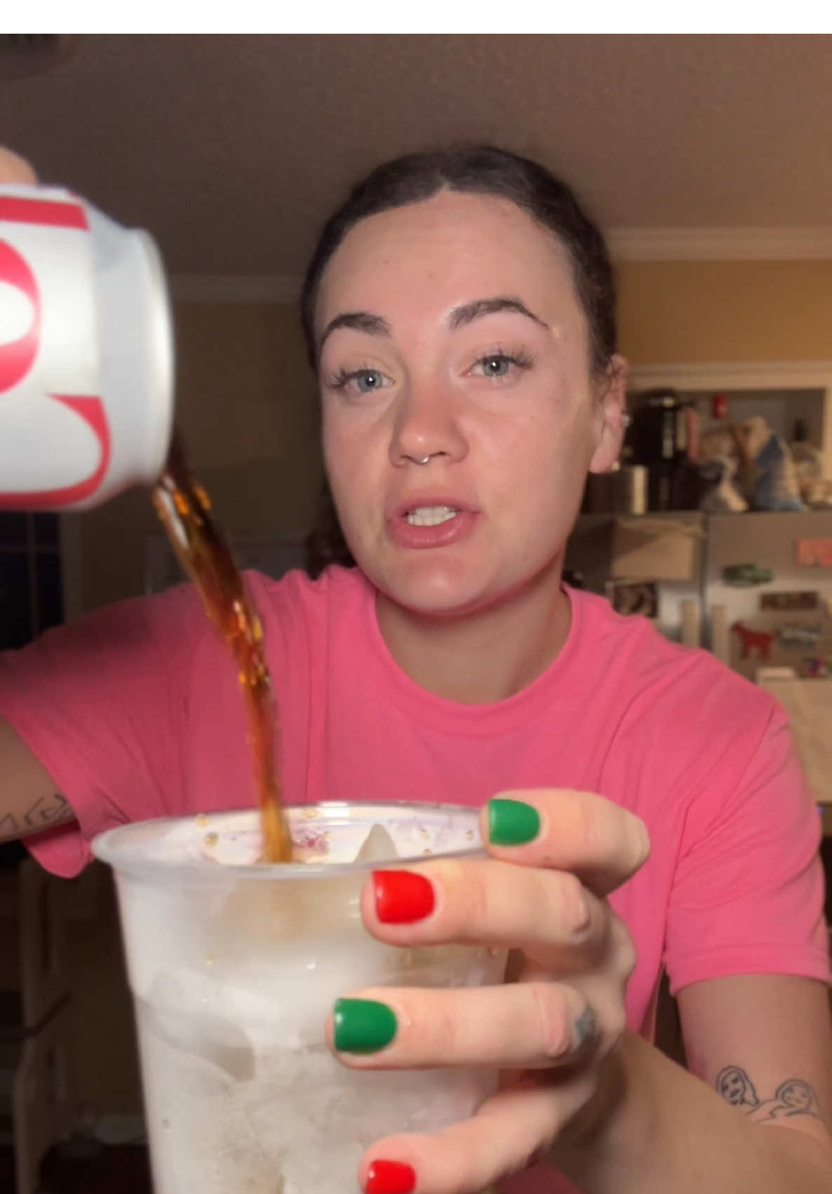 Don’t look at me like that. Yes, I made a dirty diet coke at 1:30am. You gotta do what you gotta do to wake up for a shift after only 4hrs of sleep.  #911dispatcher #dirtydietcoke #dietcoke #dietcokebreak #MomsofTikTok #workingmom #workingmomsoftiktok #momlife #dawnmorgan #firstresponder 