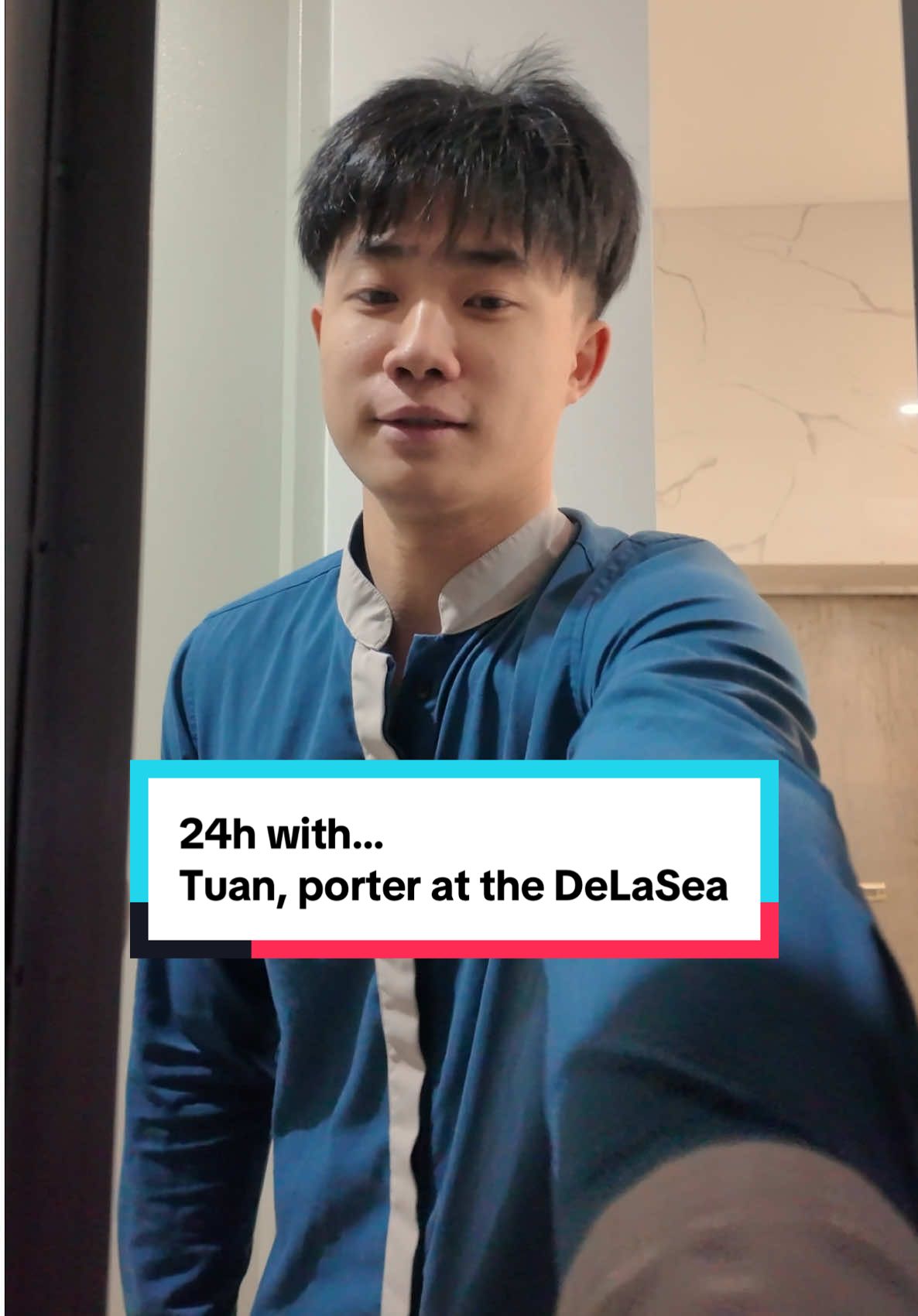 Step into a day in the life of Tuan, a dedicated porter at DeLaSea Ha Long. ✨ Are you ready to explore our stunning corridors through his eyes? #delagroup #delaseahalong #porter #bellman #travel #hotel #halong 