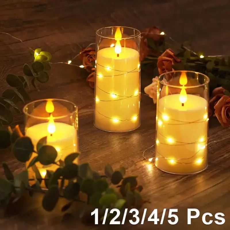 Top On Sale Product Recommendations! 1-5Pcs LED Electronic Flameless Candles Light Recessed String Lamp Flickering Lamp Clear Acrylic Battery Powered Party Christmas  https://s.click.aliexpress.com/e/_oozTdWP