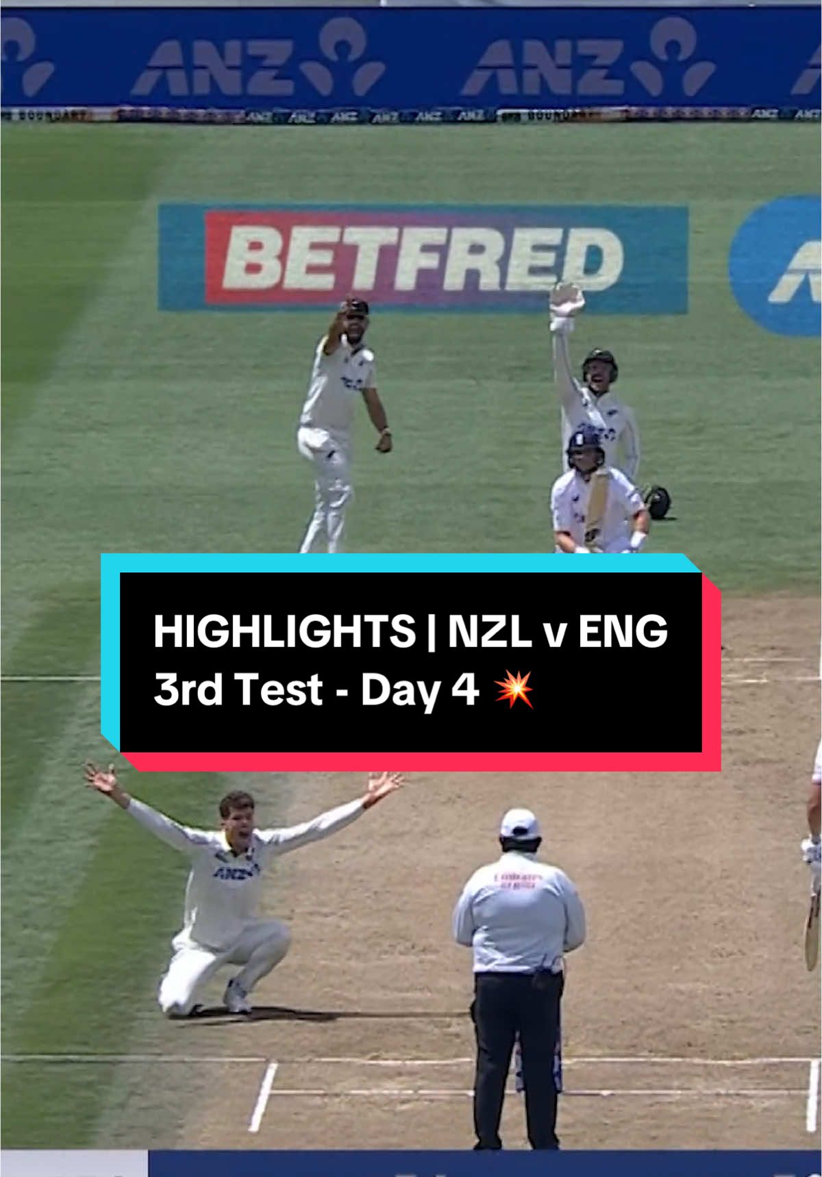 England may have taken the series, but New Zealand were sure to finish on a high on day 4 💥  #Cricket #NZLvENG #TestCricket #barmyarmy 