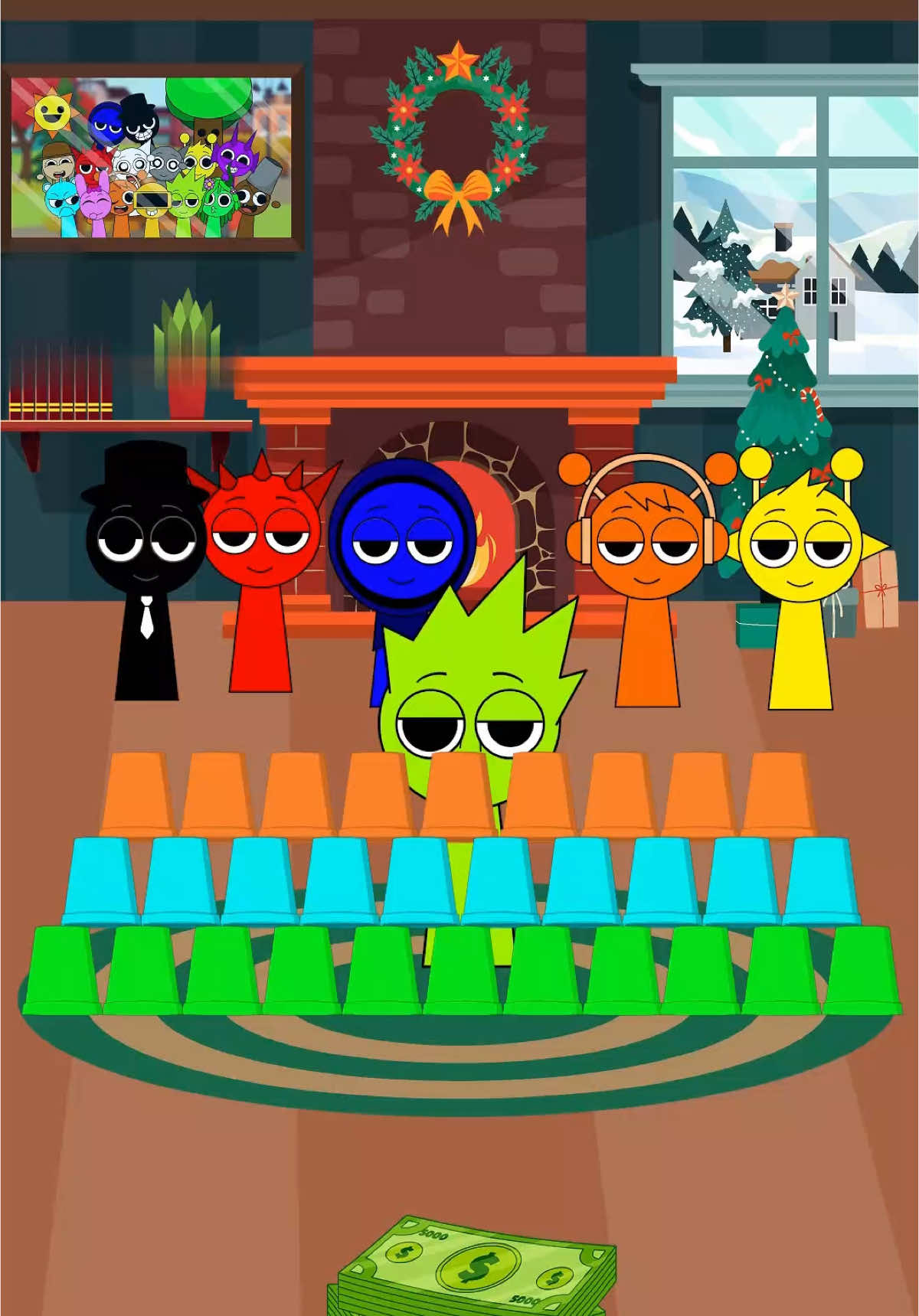 POV: Mr. Sun's IQ Challenge- High Jump Challenge - Incredibox Sprunki #sprunki #animation #incredibox 