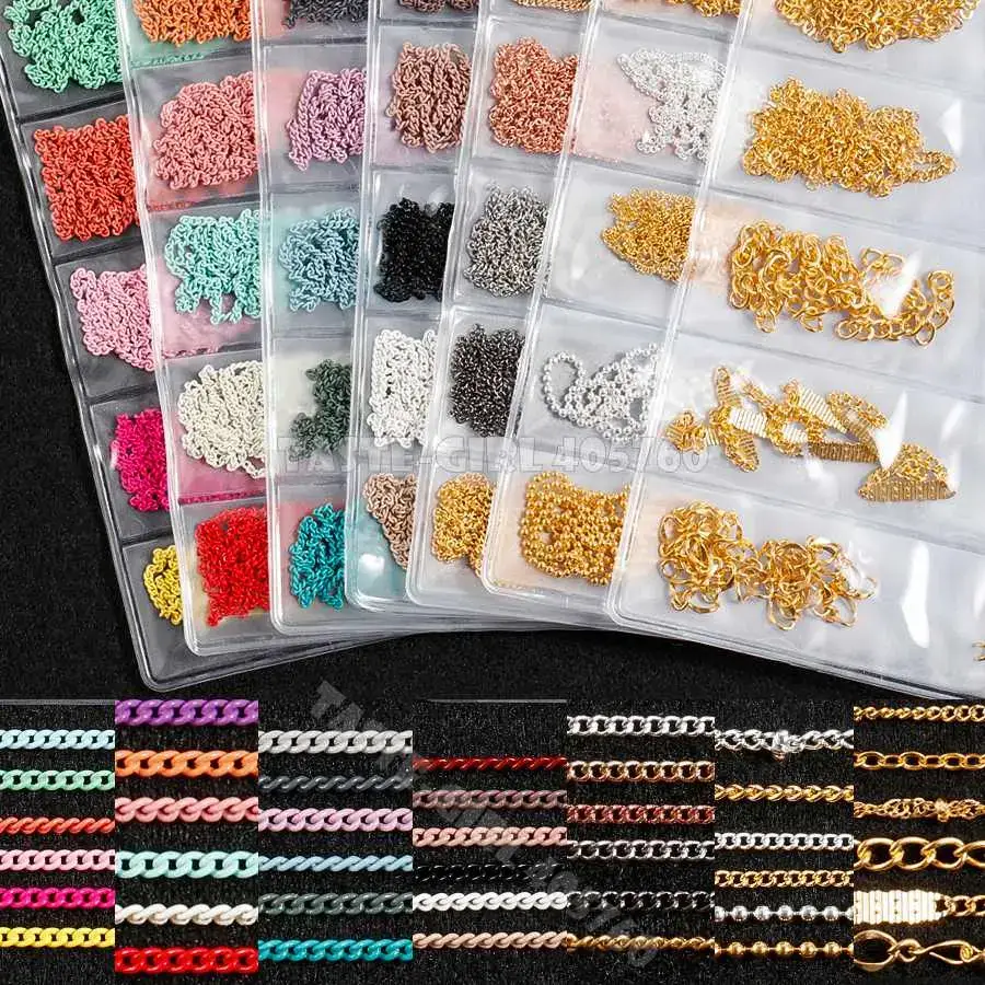 #LaPuraCrema  Top On Sale Product Recommendations! 6 Grids/Pack Multi-colored All Various Shapes Chains Ring Buckle Metal 3D Studs Nail Art Alloy Decorations Manicure DIY  https://s.click.aliexpress.com/e/_oCyxEUJ