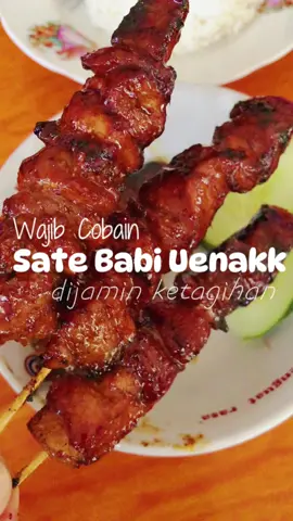 Jauh-jauh kesini karna katagihan makan sate babi nya  ueankkk pollll 🤤🥹🙌🏻 📍juangen, purwomartani, kalasan, Yogyakarta 📌Masakan kalimantan dayak kumba  🕑 Buka setiap hari mulai jam 10am 💵 35k/ porsi  #kuliner #foodhunter #jogjakulineran #kulinerviral #fyppppppppppppppppppppppp #kulinerbabi #kulinerb2jogja #kulinerindonesia #masakankalimantandayakkumba #satebabienak #fyppp #satebabi 