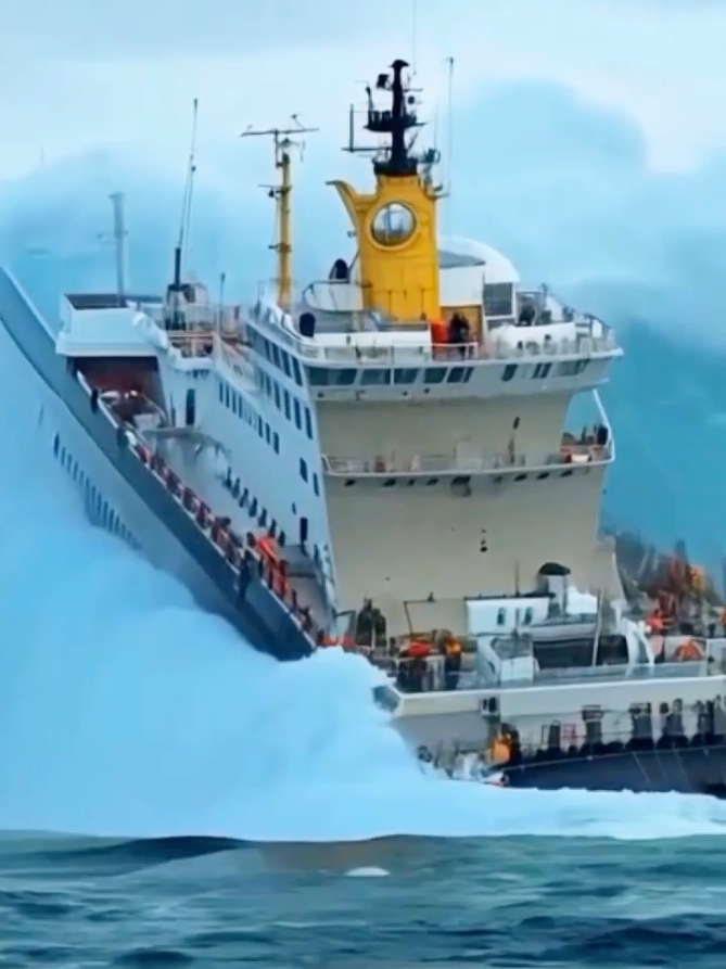 Ship Sink in North Sea Dangerous view #northsea #blacksea #oceanlife #ship #escape #danger #lighthouse #sink #bigwaves #foryouu #foryoupagе #foryoupagе #fyp  #plzunfrezemyaccount🙏 