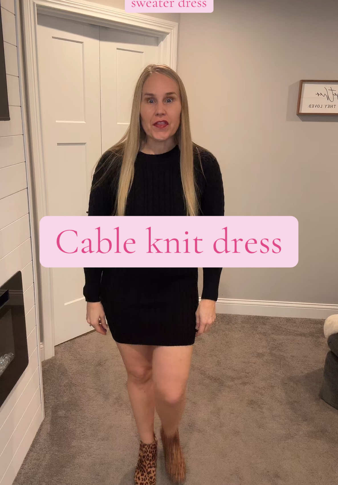 Amazing cable knit dress! #cableknit #sweaterdress #fashion #winterfashion #tiktokshop #fashionessentials #fashionfavorites 