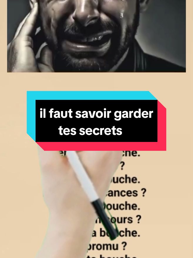 il faut savoir garder tes secrets ! #conseil #secret #sagesse #france 