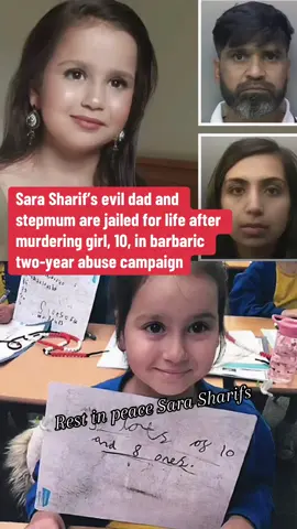 Sara Sharif’s evil dad and stepmum are jailed for life after murdering girl, 10, in barbaric two-year abuse campaign #CapCut #breakingnews #sarasharif #crime #crimetok #jailed #evil 