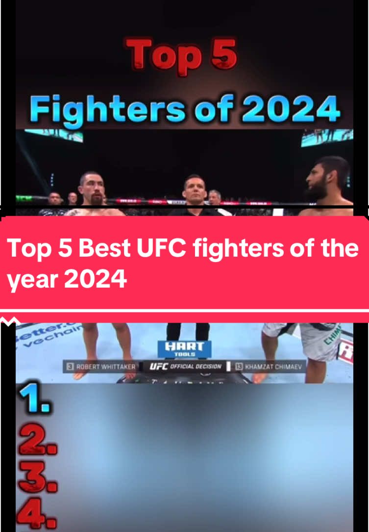 Top 5 Best UFC fighters of the year 2024 #top5 #bestufcfighters #theyear2024 #fypage 