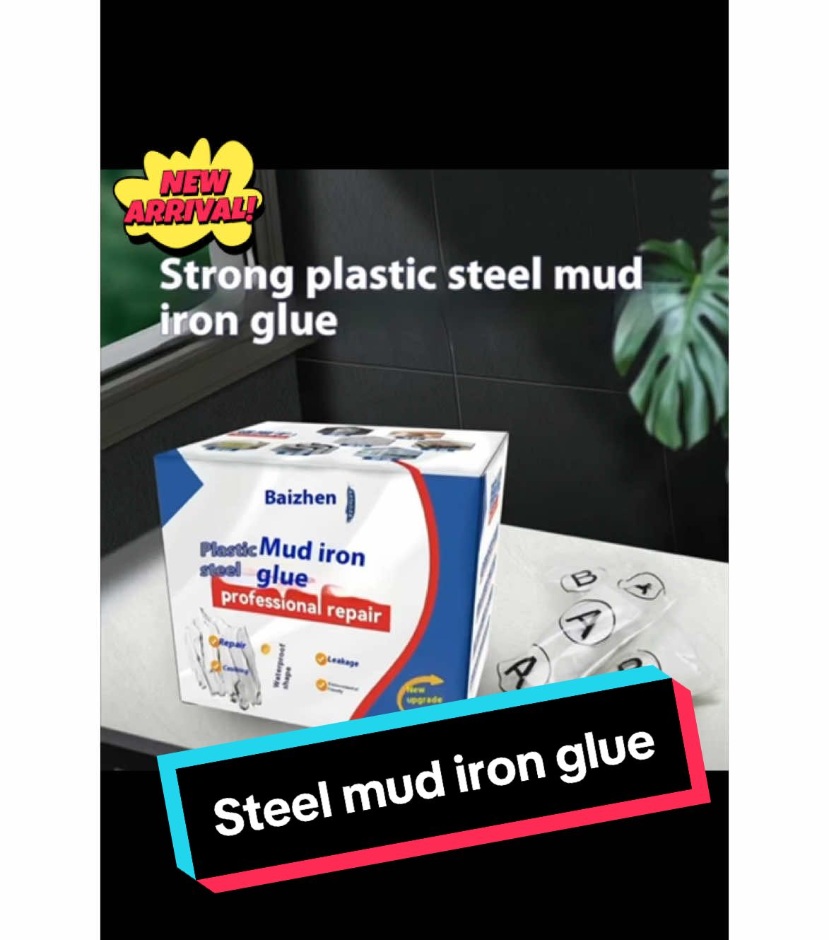 Strong repair steel & iron mud glue. Suitable for repair and bonding in different scenarios. You can shape it as you desire.  Grab yours today! Your best solution for home repair. Be your own  handyman at home and save more money. #HomeRepair #HomeImprovement #superstrongglue #mudglue #handyman #savemoney 