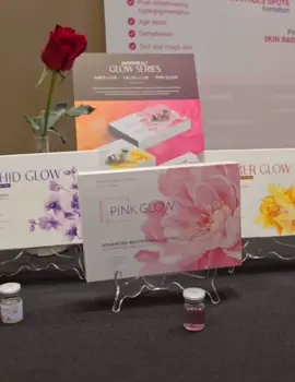 ✨Glow Line by KORU Pharma ✨ 🌸Mesoheal Pink Glow  មានប្រសិទ្ធភាពខ្ពស់អោយស្បែកស ភ្លឺថ្លាដែលដើម្បីព្យាបាលទៅលើតំបន់ស្បែកដែលមានស្នាមជាំ សរសៃក្រហម និងការពារមិនឲ្យមានការបង្កើតស្នាមជាំ ឬបែកអាចម៍រុយឡើងវិញនៅលើស្បែកមុខ និងដងខ្លួន 🌼Mesoheal Amber Glow 〰️ល្អសំរាប់ប្រឆាំងភាពចាស់​ សំរាប់ស្បែកប្រេង​ ស្បែកងាយឡេីងមុន​ ខ្មៅស្រអាប់ 🌺Mesoheal Orchid Glow ​〰️ល្អសំរាប់ស្បែកចាស់​ ស្ងួត​ ជួយប្រឆាំងនឹង ស្បែកខ្សោយ​ រោល​ ក្រហម​ រមាស់​ រលោក #serey #korupharma #mesoheal #pinkglow #amberglow #orchidglow