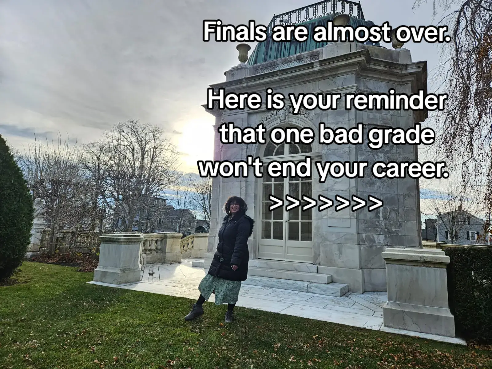 Stop determining your self worth with your transcript. Take time to rest, recharge, and try again next semester! #grades #finals #finalsweek #finalsseason #final #transcript #gradschool #phd #phdstudent #phdcandidate #academia #research #stem #science #gradstudent 