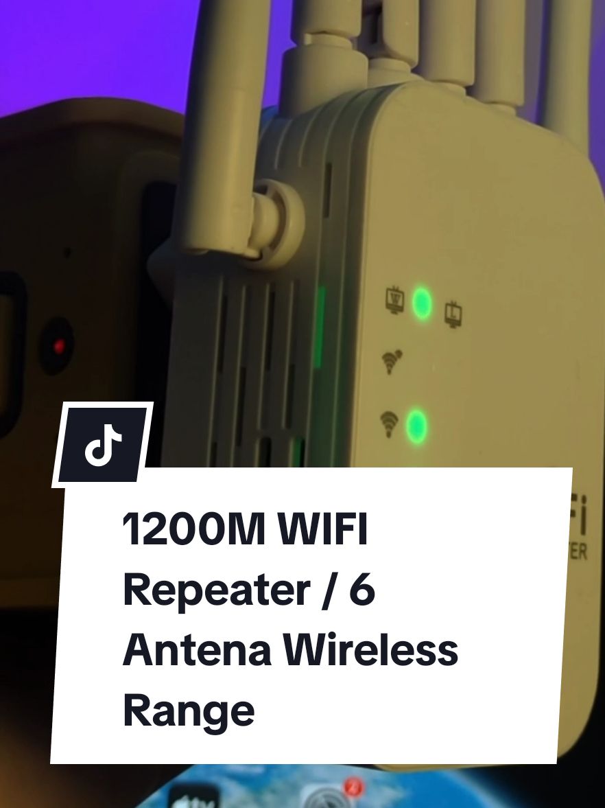 1200M WIFI Repeater / 6 Antena Wireless Range #antena #wifirepeater #wifi #wifiantena 