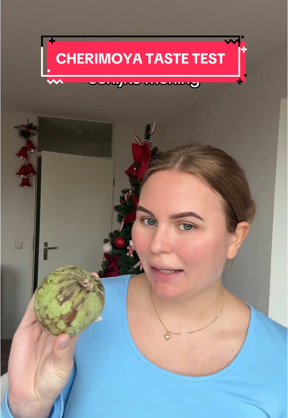 Heb jij het al geprobeerd? #exoticfruits #exotischfruit #exotic #cherimoya #tastetest #pregnant #eating 