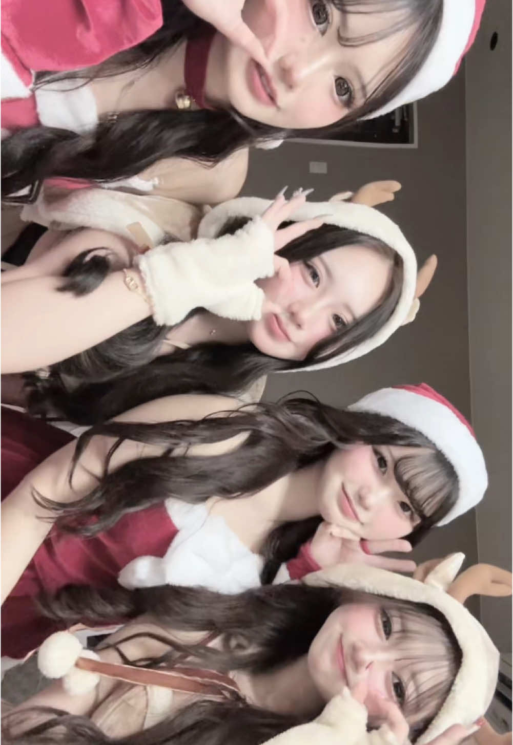サンタとトナカイした❤️#クリスマスパーティー #サンタコス #クリスマス #クリスマス #07 