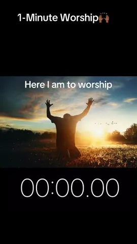 Here i am to worship #oneminuteworship #fyp #foryou #worship #church #christian #gospel 