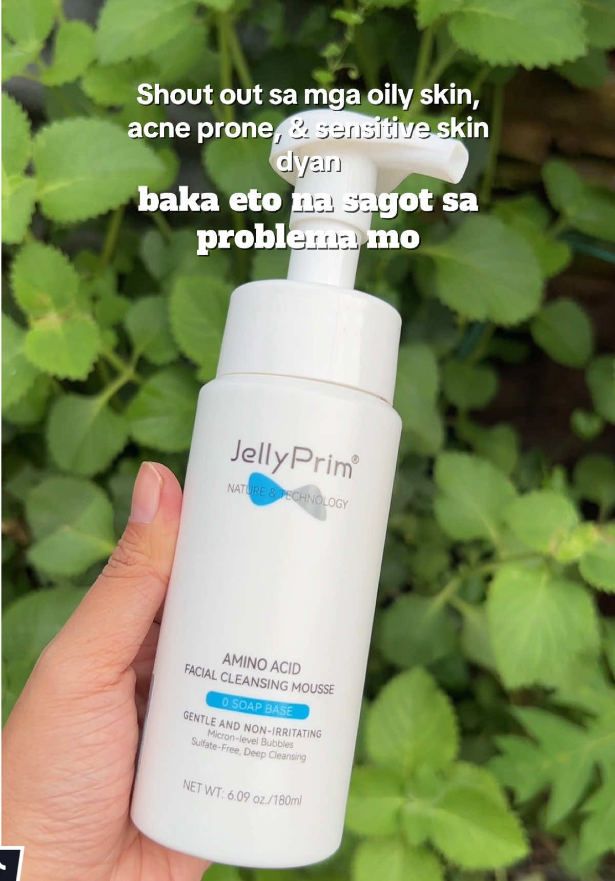 Say goodbye to oily skin! This product has oil control power that prevents your skin for being oily. #facialcleanser #cleanser #jellyprim #jellyprimfacialcleanser #cleansingmousse #skincareroutine #skincareessentials 