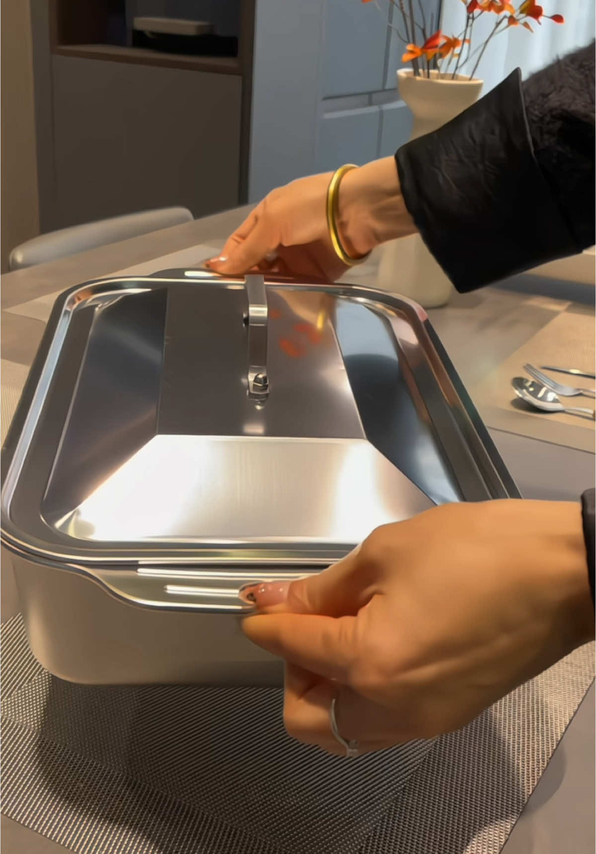 Khay inox có nắp đậy #khayinox304 #khayinox #khayinoxconap 