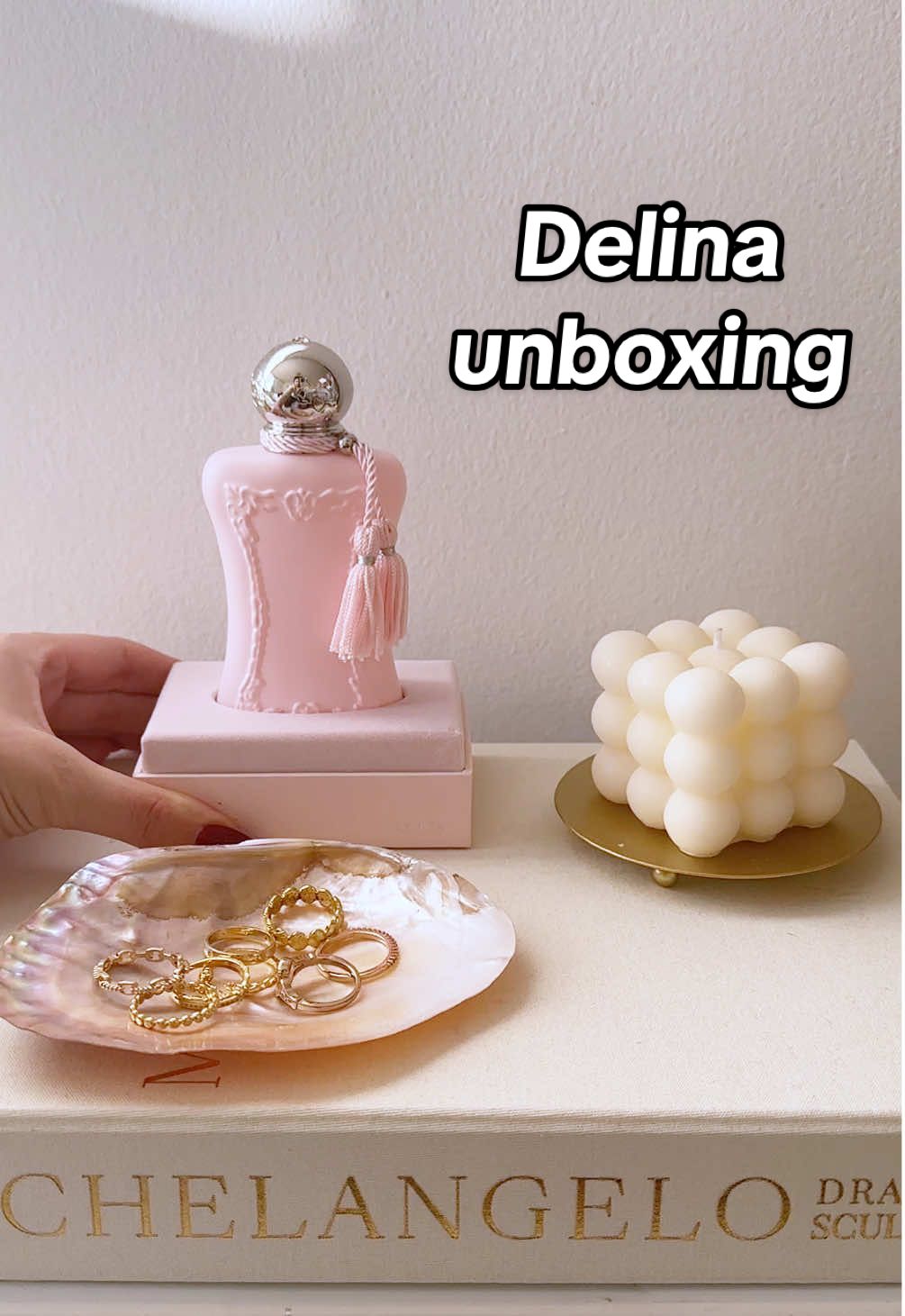 Today is my birthday! 🥳 This was my perfume birthday present, from me, to me. 💌 #perfume #delina #asmr #unboxingasmr #unboxingvideo #parfumsdemarly #perfumetiktok