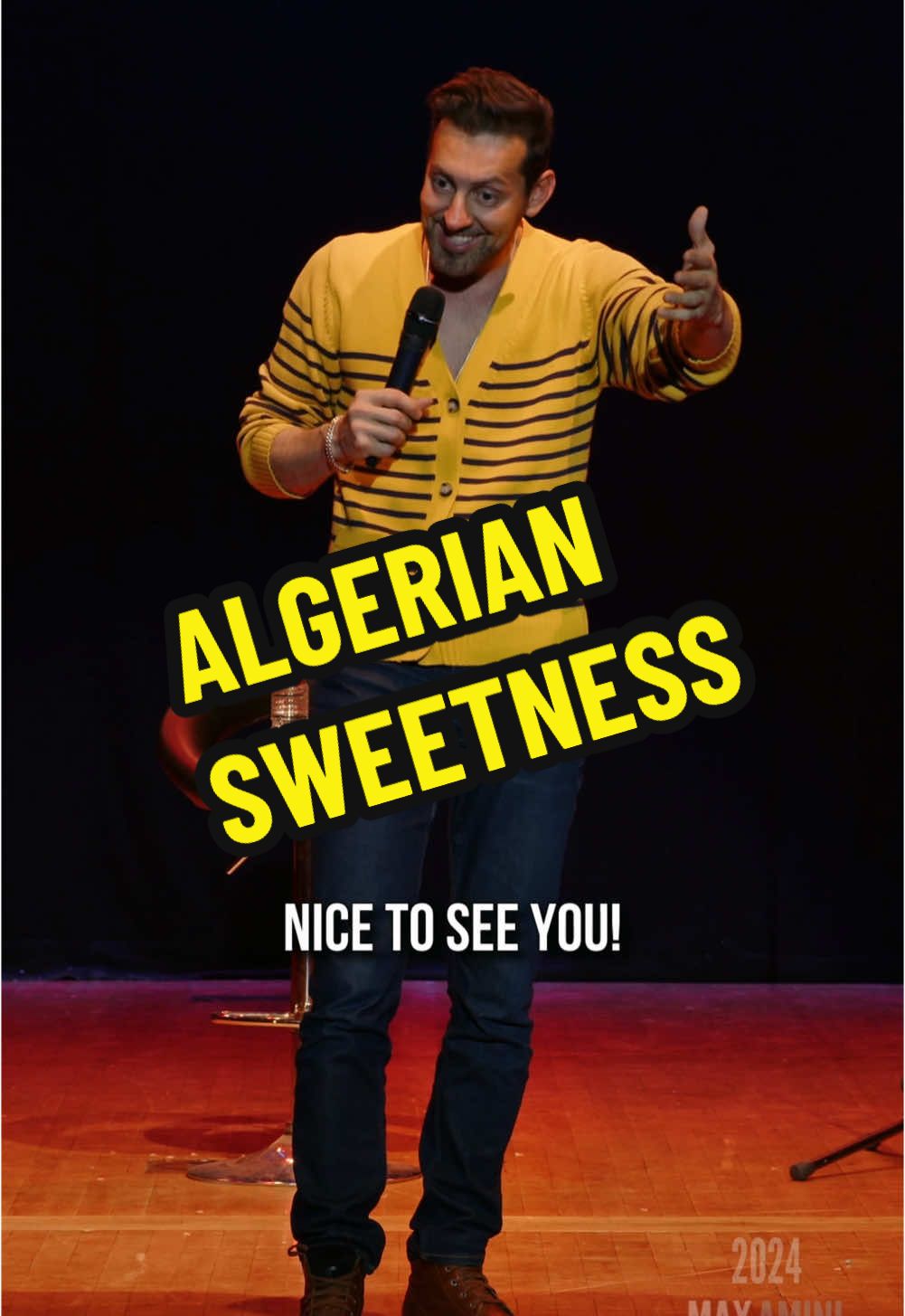 How do you take down stereotypes? By turning them into what they really are: a joke! Thanks for playing along, my Algerian friend! #algerian #fan #maxamini  #standupcomedy  #fyp 