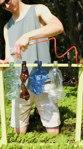 When your mind is still in summer time make a  recycled bottle boat!☀️#DIY #recycle #boat #craft #handmade #sustainable