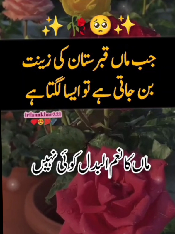 anmol baten ma ka nam ul badal koi nahi#islamic_video #urdupoetry #learnwithtiktok #video #viral #trending #tiktok #foryoupage #foryou #fypシ゚viral #motivation #sad #irfanakbar321 