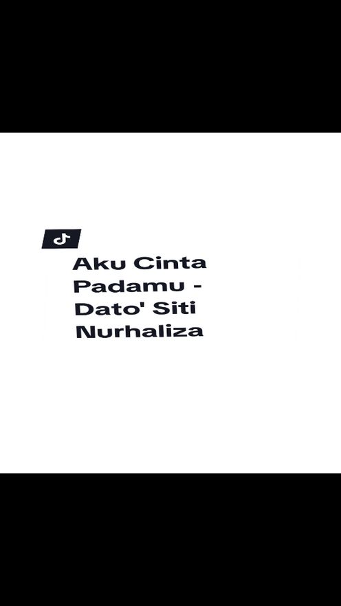 Aku Cinta Padamu - Dato' Siti Nurhaliza  #akucintapadamu #sitinurhaliza #fypシ゚ #fyp #4u 