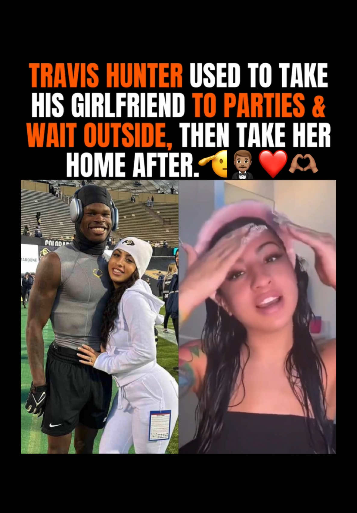 I call it Husband Material 🤵🏽‍♂️😅Travis Hunter used to take his girlfriend to parties & wait outside, then take her home after💞🤞🏽Thoughts⁉️😅 #travishunter #nfl #girls #party #lovestory #fyp #foryou #foryourpage 