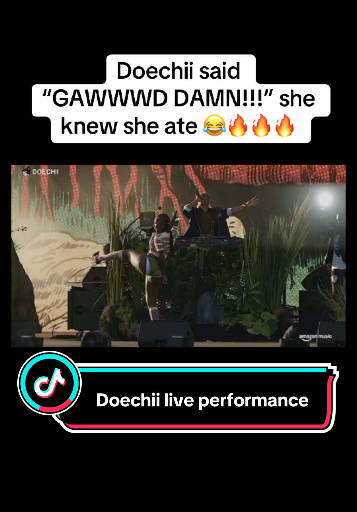 She just kept going!!! 😩 #fyp #doechii #iamdoechii #femalerapper #rapper #swampprincess #grammynominated #grammys 