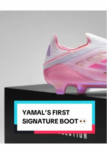 The Barcelona man’s first ever signature adidas F50 boot 🔥 Is he replacing Messi as the face of the F50? #yamal #lamineyamal #barcelona #footballboots #adidas 