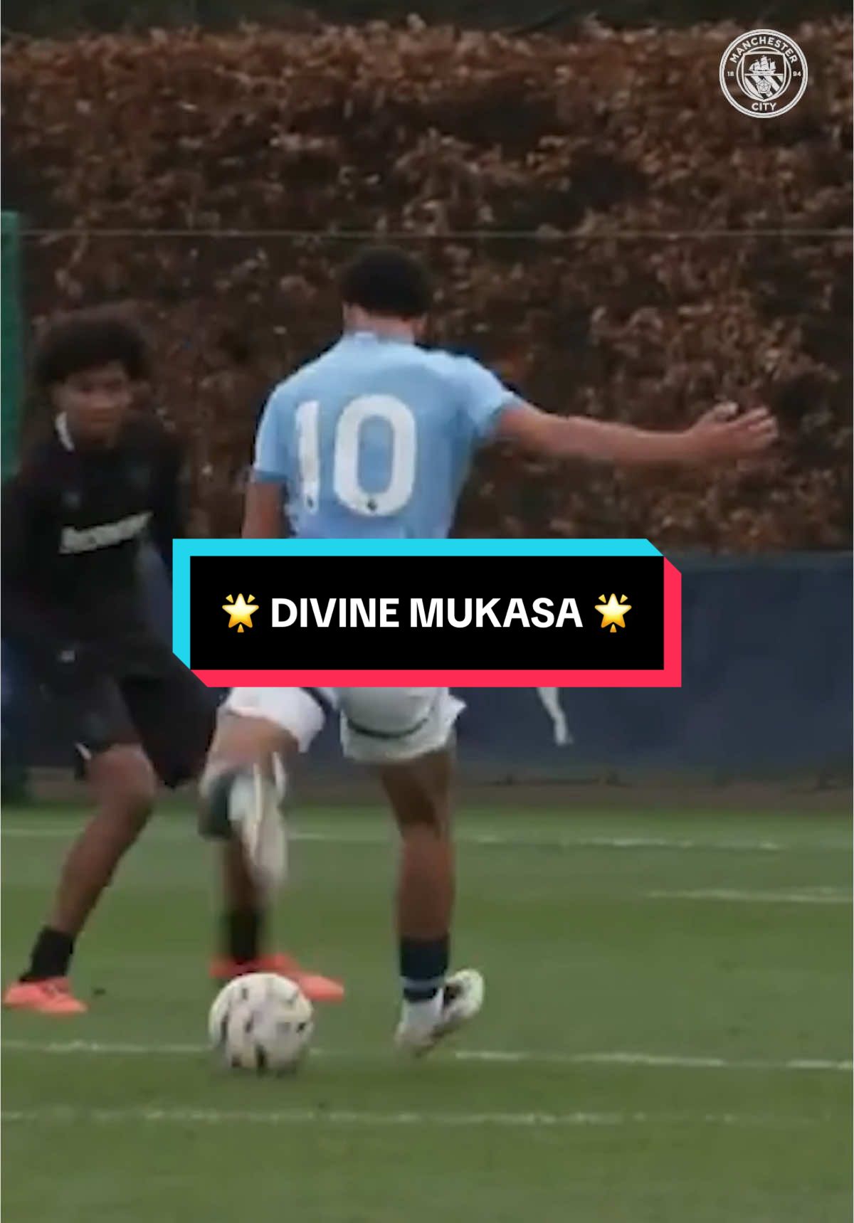 So slick from Divine Mukasa! 🌟 #ManCity #ManchesterCity #Mukasa #DivineMukasa #RisingBallers #U18PL #ManCityAcademy 