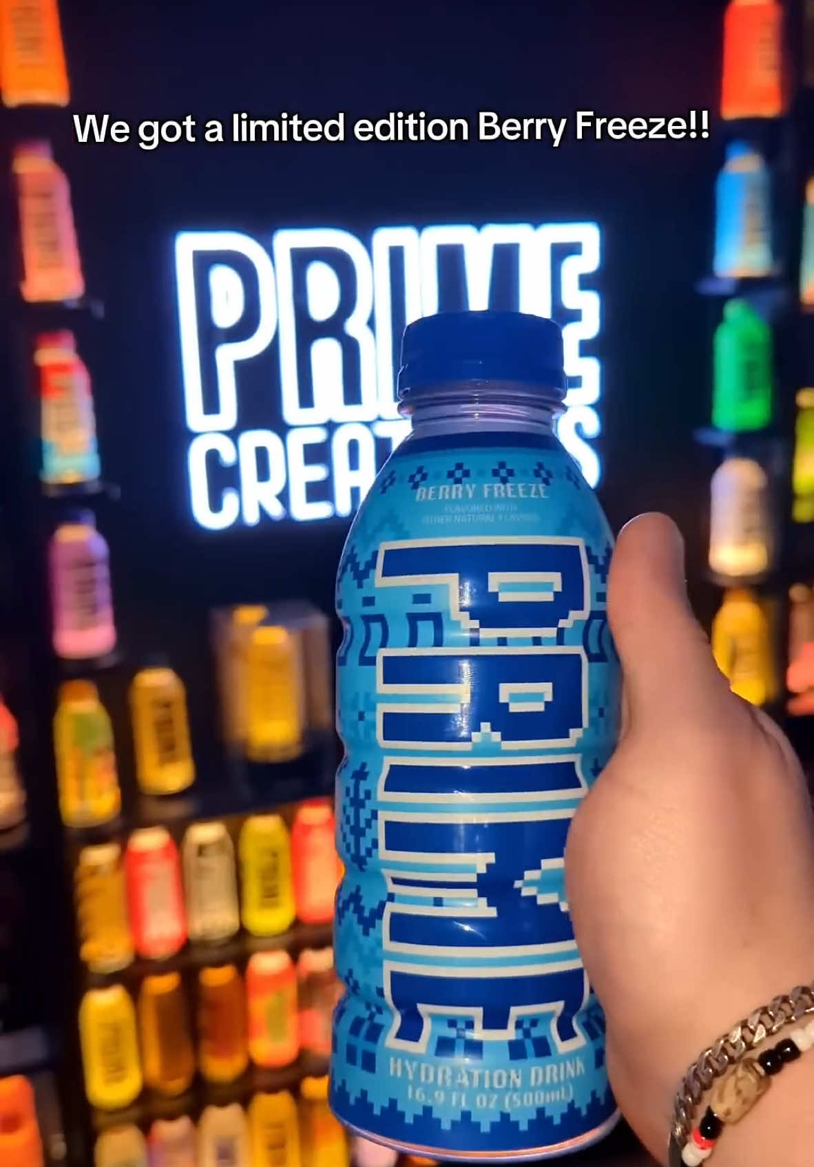 Limited edition berry freeze 🥶 #berryfreeze #limitededition #exclusive #drinkprime #Prime #hydration #primecreations #viral #flavour #fyp 
